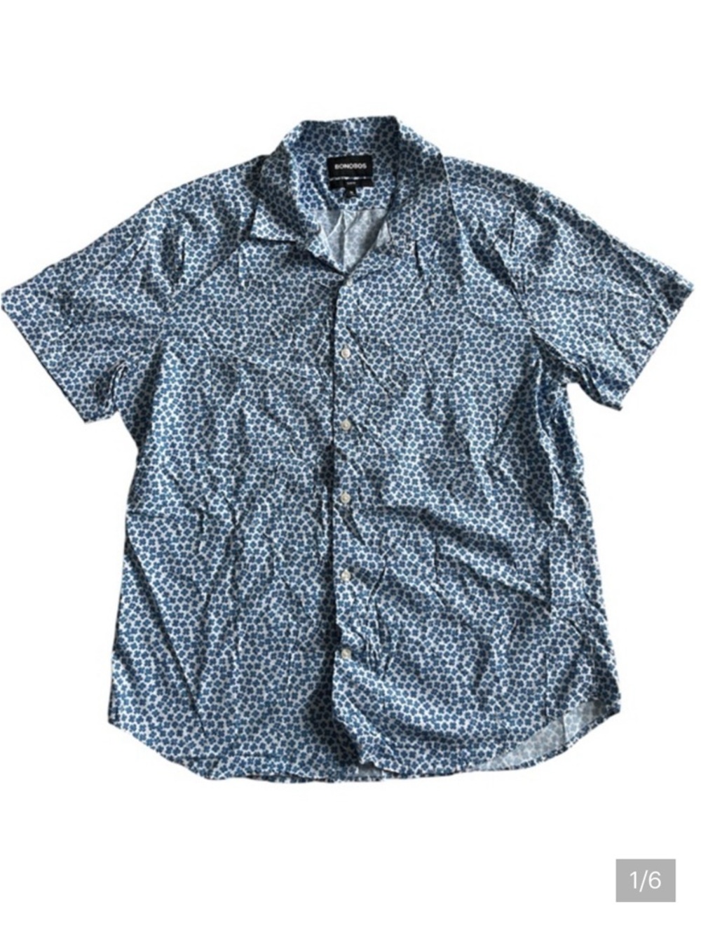Bonobos Blue Patterned Men's Shirt